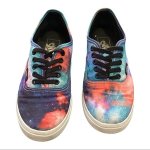 VANS Galaxy Print Sneakers Multicolor Unisex Shoes Size W 7‎ M 5.5